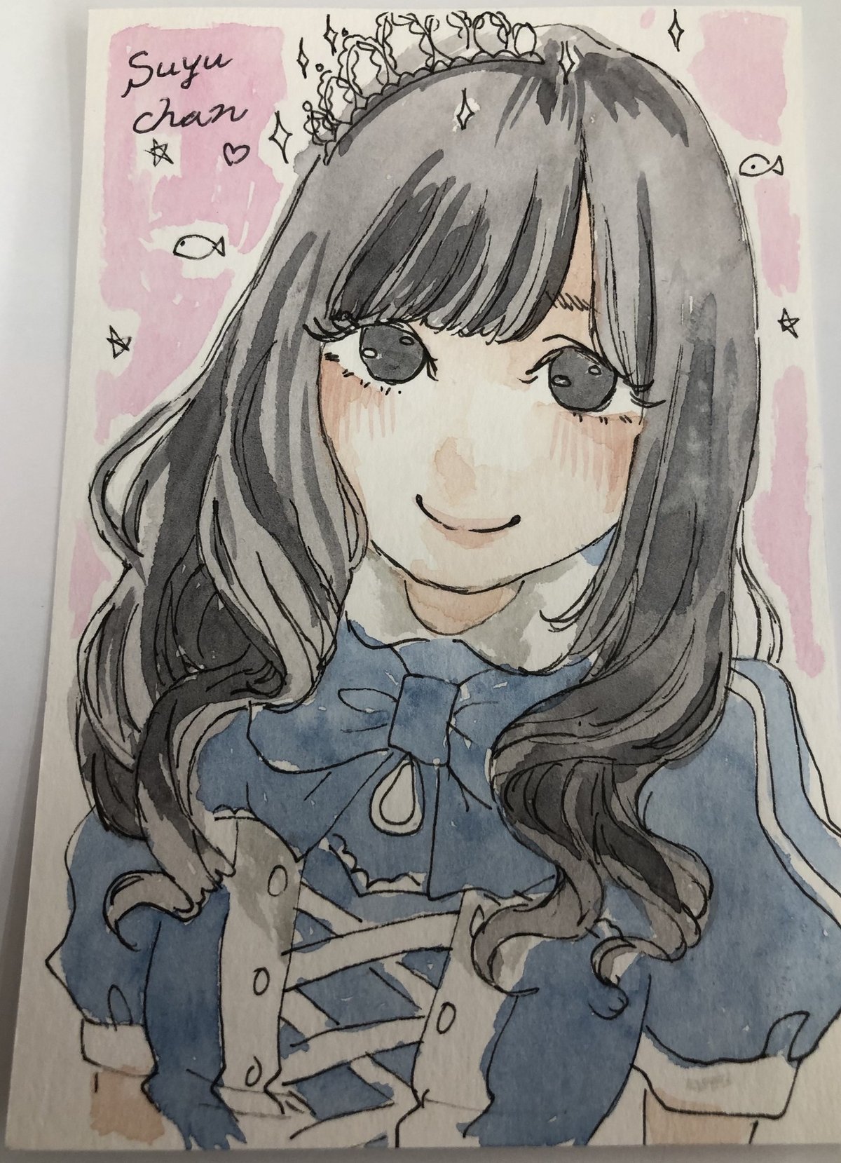 世界で1枚のオーダーメイド似顔絵★ メイドさんの似顔絵｜桃太郎