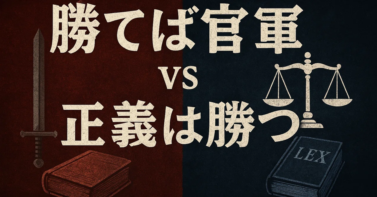 勝てば官軍 vs 正義は勝つ 51の事例から導かれた「正しさ」が書き換わる境界線と勝利の意味｜相手を倒すことではなく、「正しさ」を時間の風化 ...