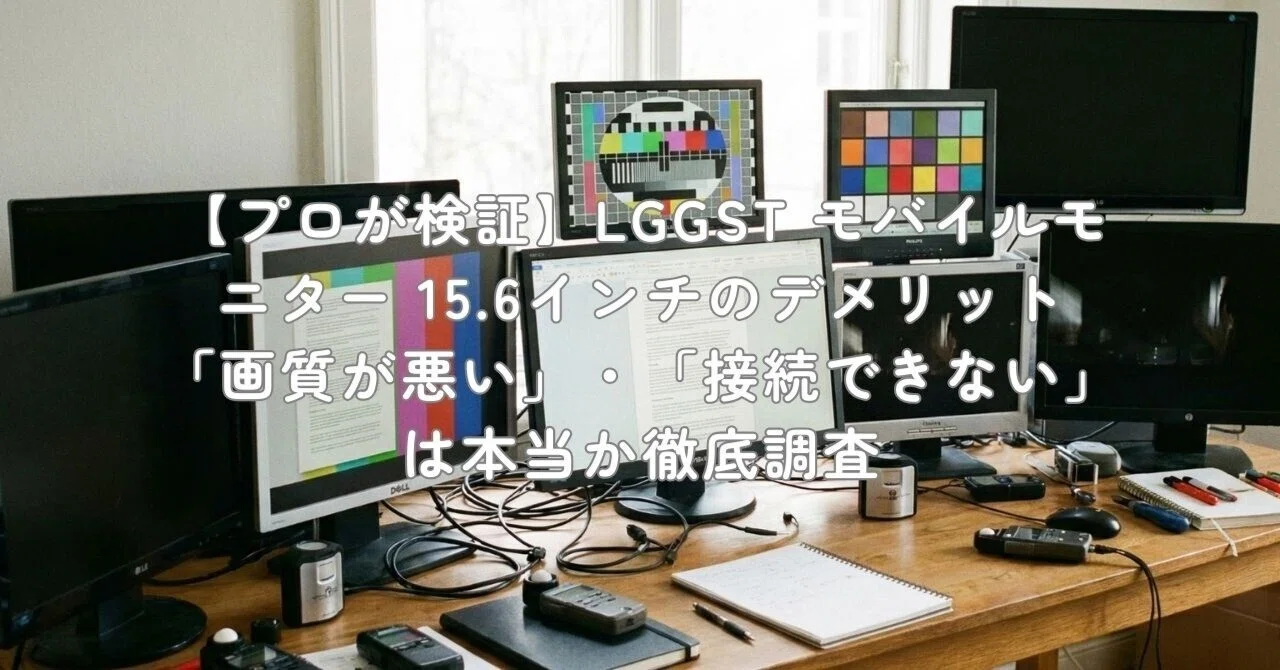 プロが検証】LGGST モバイルモニター 15.6インチのデメリット「画質が 