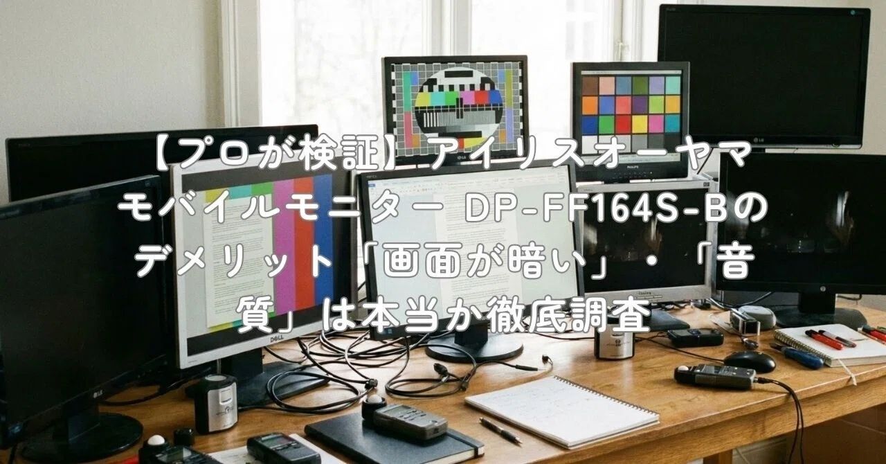 プロが検証】アイリスオーヤマ モバイルモニター DP-FF164S-Bの