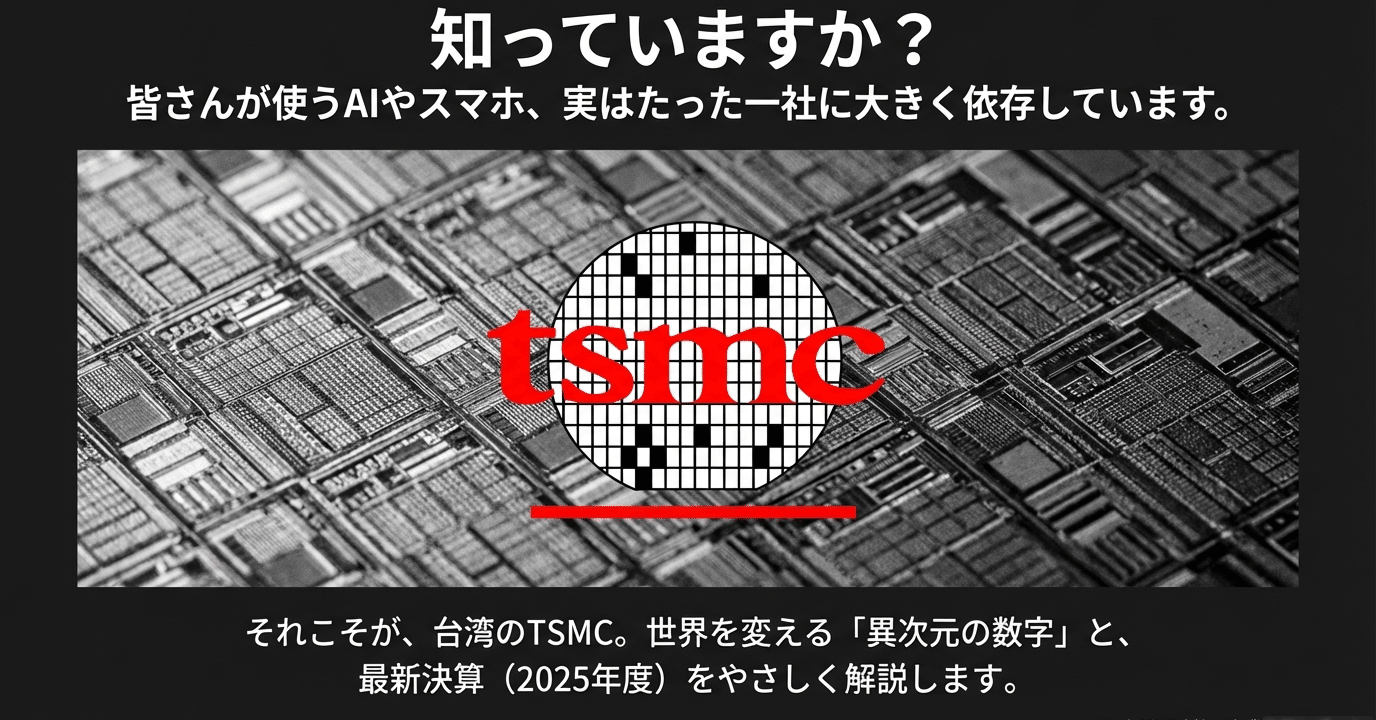 AI時代の覇者TSMC。最強半導体メーカーの“異次元決算と投資”が、あなたのスマホ代を左右する｜こーへい｜半導体をやさしく解説