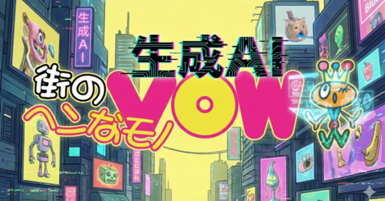今なら「VOW 生成AI版」が出来そう⁉｜那古野仁