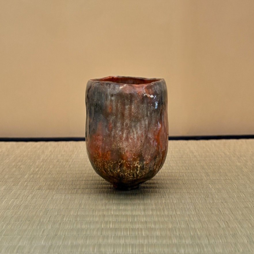 無学蒐集記」〈閑話〉福地幽哉造 自楽焼 赤楽茶碗 久米良作識｜BUNBOU WEB