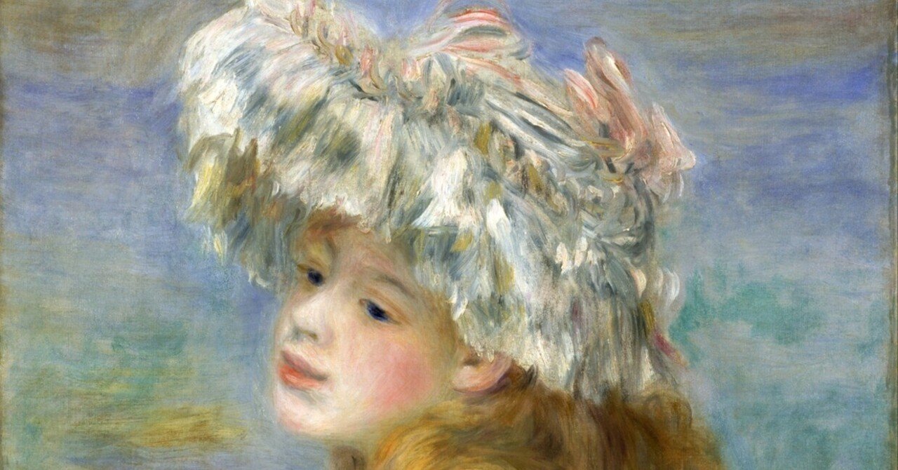 👒 ルノワール《レースの帽子の少女》――透けるレース、輝く笑顔｜The