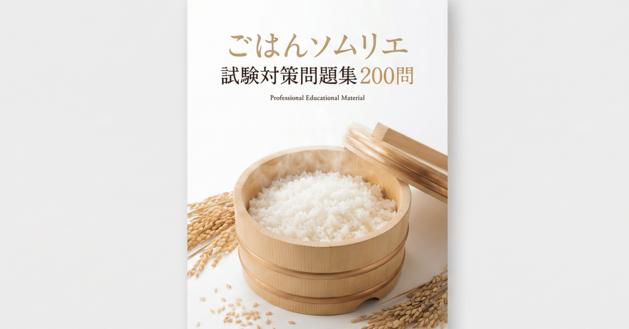 お米ソムリエ　白米ソムリエ　教材 白米ソムリエ（お米資格） | 日本インストラクター技術協会【JIA】