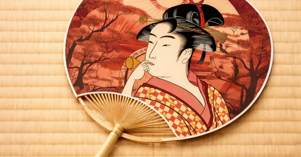 浮世絵を「団扇」にすると、急にデザインになる｜KIMASA