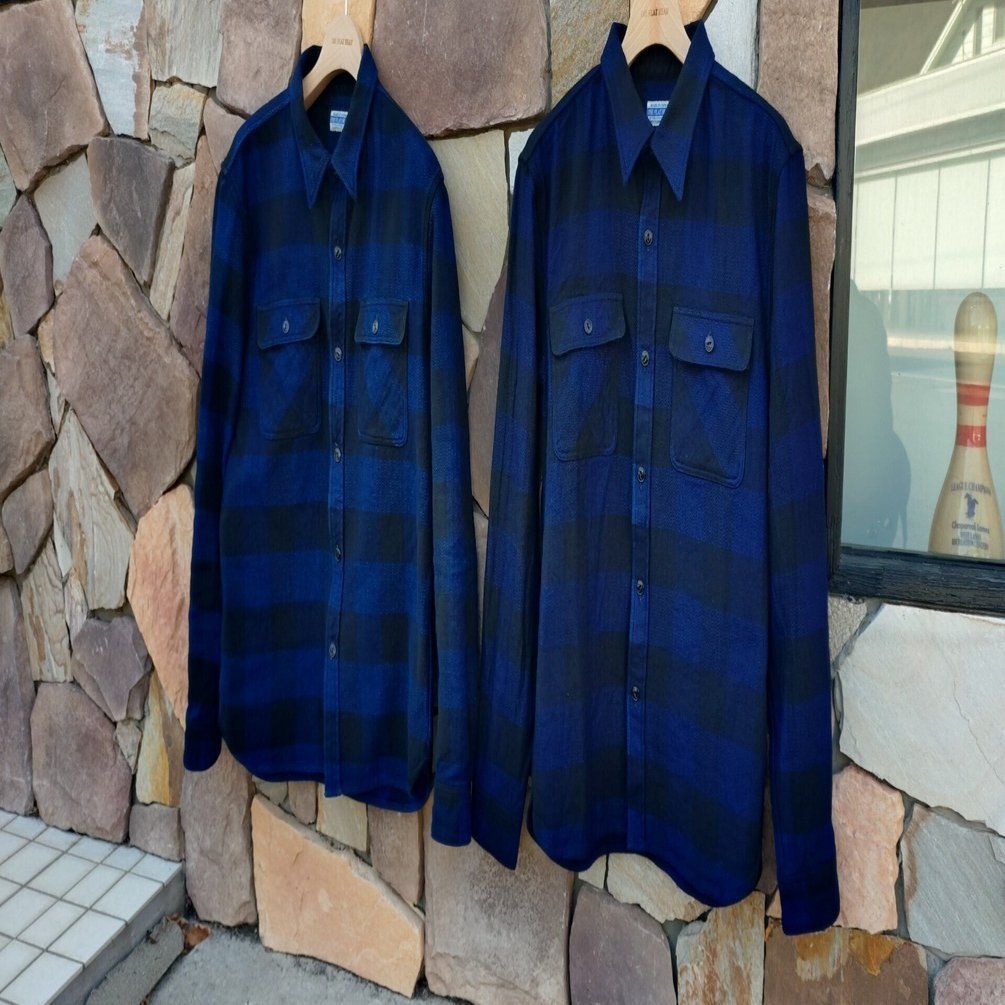 FLAT HEAD 本店】～経年変化紹介 インディゴブロックチェック～｜THE