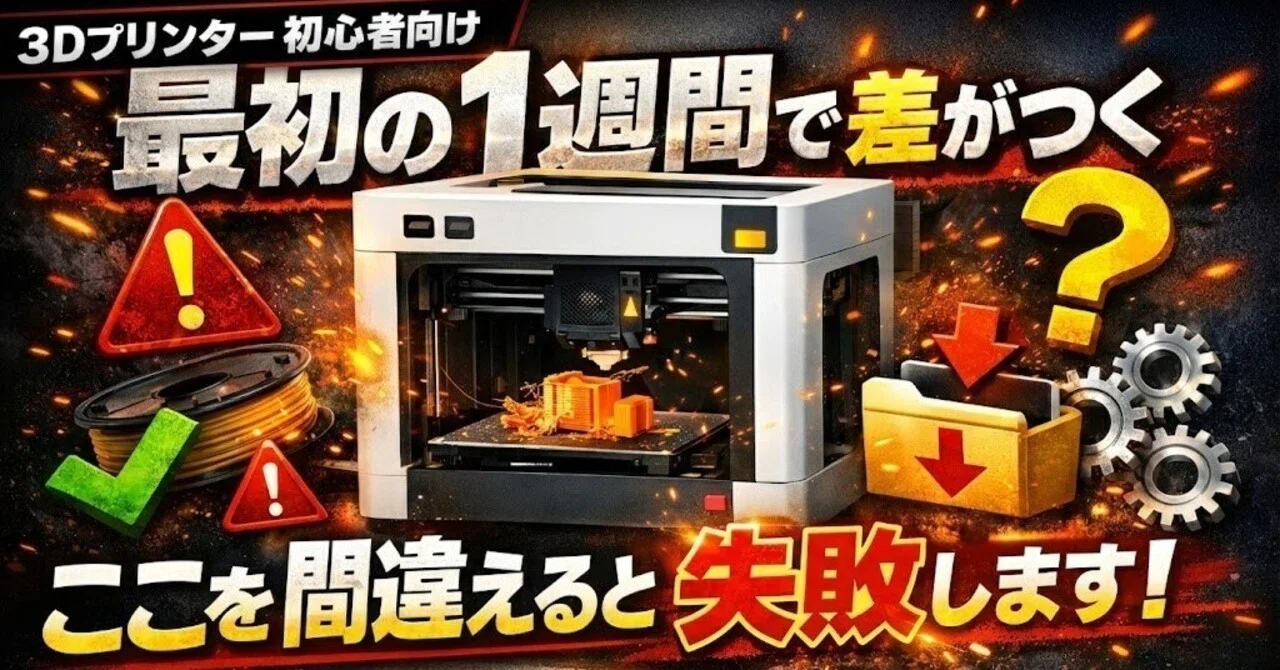 3Dプリンター、最初の1週間でやること【買った後のスタートダッシュ