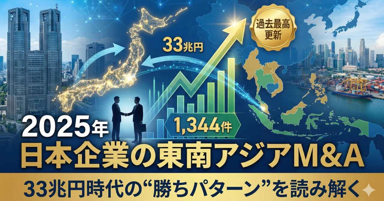 【2025年総括】日本企業7年ぶりにM&A最高額を更新｜26年以降のM&A市場予測｜國井大地｜東南アジアM&A × AI活用｜リデルタCEO