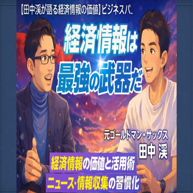 ゴールドマン・サックス出身の投資家が実践する、経済情報を「最強の