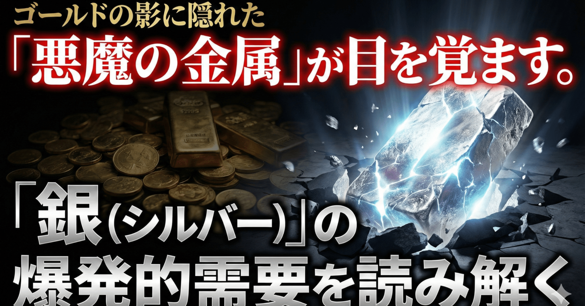 悪魔の金属」が目を覚ます。ゴールドの影に隠れた「銀（シルバー）」の爆発的需要を読み解く｜日本個別株デューデリジェンスセンター