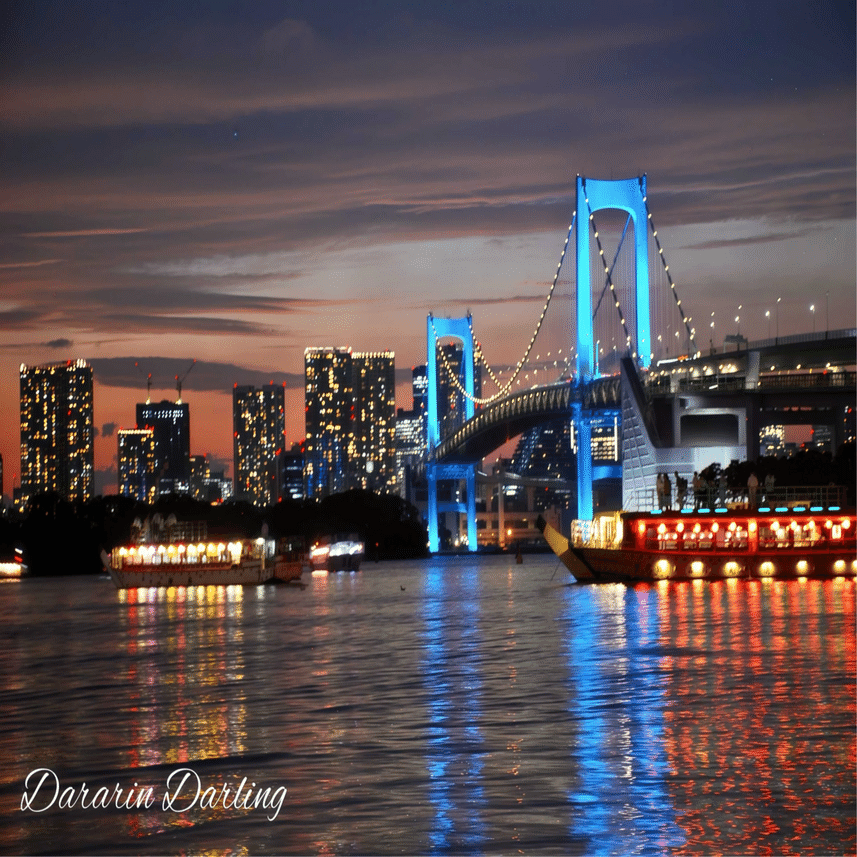 7th Aug 2025: The Rainbow Bridge​​​ in Odaiba Tokyo ｜Dararin Darling