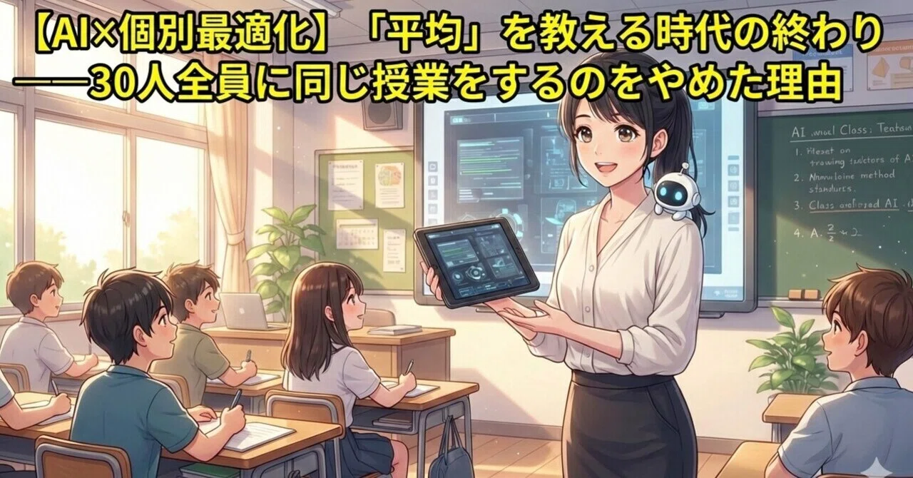 AI x Individual Optimization] The End of the Era of Teaching to