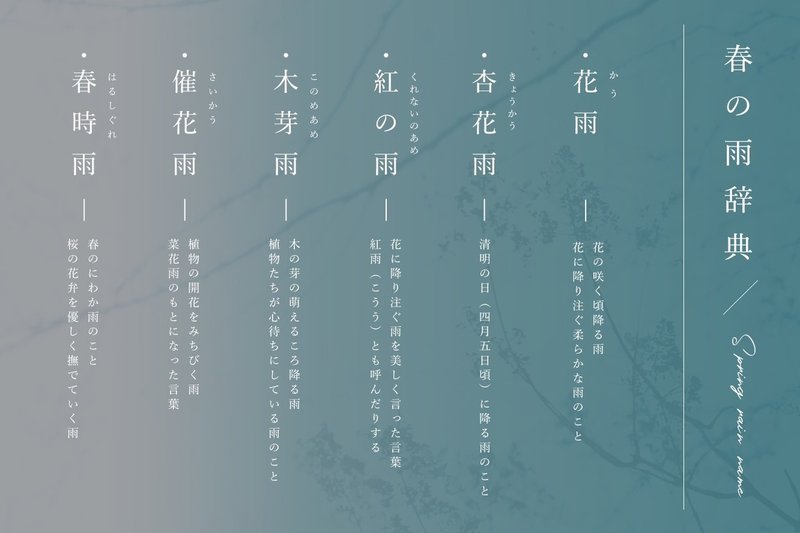 言葉と写真 4月に出会った美しい日本語と和語たち 古性のち Note