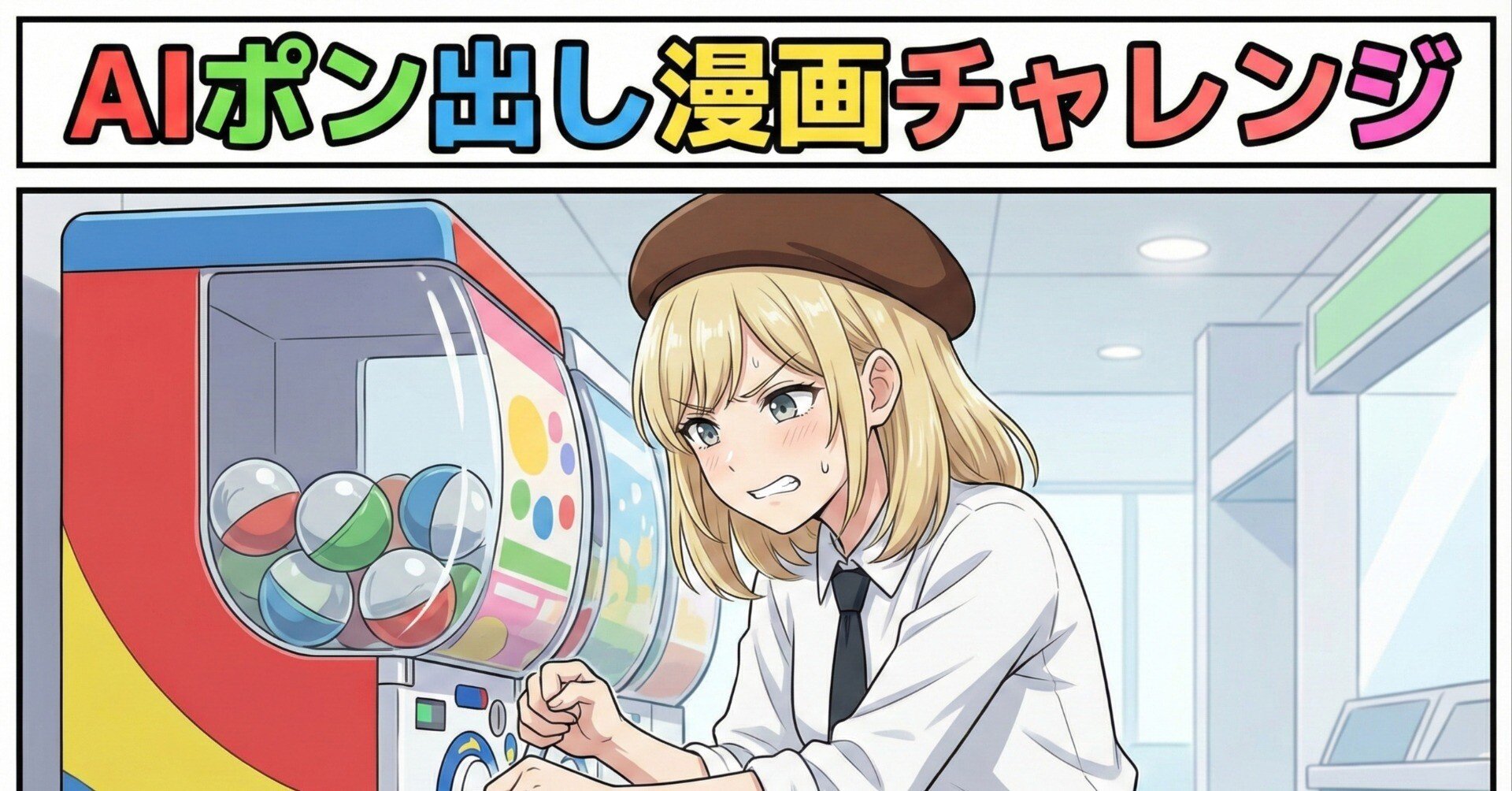 チャレンジ】AIポン出し漫画でどこまでできるのか｜三芳野とも