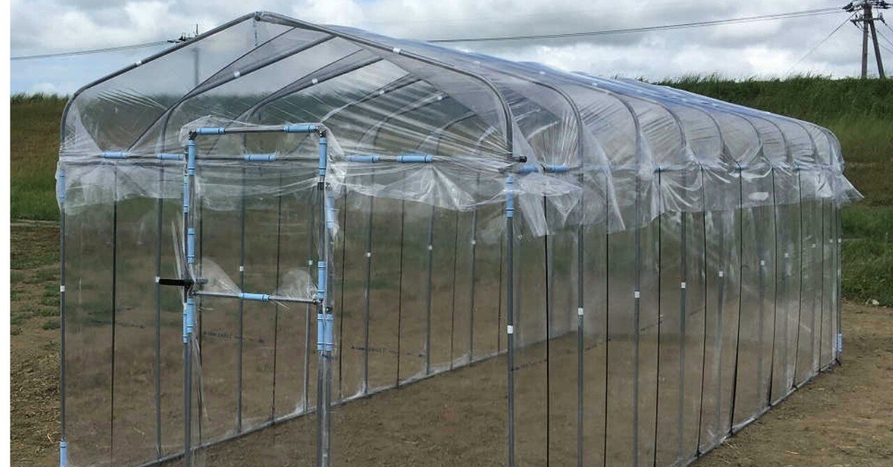 家庭菜園 ビニールハウス 手作りユーチューブで有名今橋さんと同じ