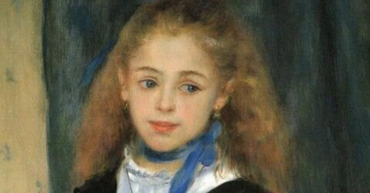 👧 ルノワール《ルグラン嬢》――白いブラウス、黒いエプロン、8歳の気品