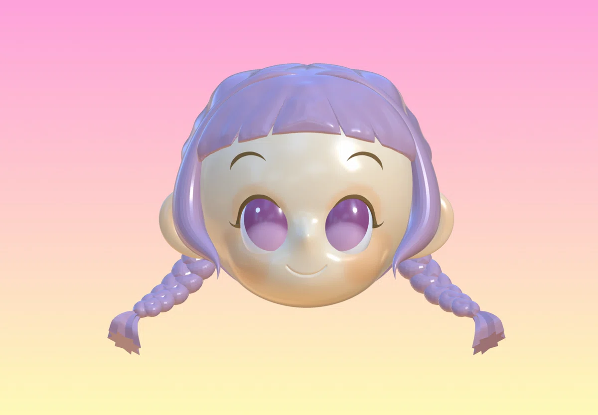 Nomad Sculpt初心者日記：8日目 女の子を作る👧🏻‎💟｜白