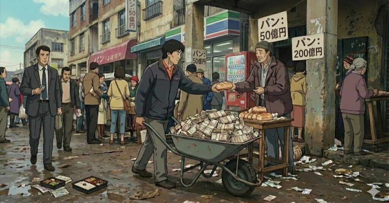 日本でハイパーインフレが起きたら何が起こるか：4年間の詳細シミュレーション｜おぼろ豆腐