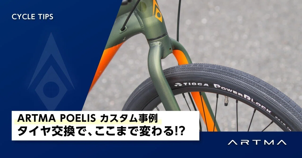 ARTMA POELIS カスタム事例｜タイヤを替えるだけで、ここまで変わる
