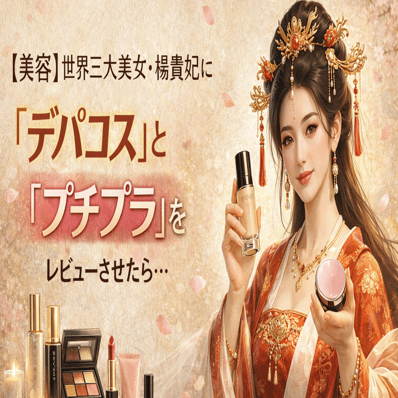 美容】世界三大美女・楊貴妃に「デパコス」と「プチプラ」をレビュー