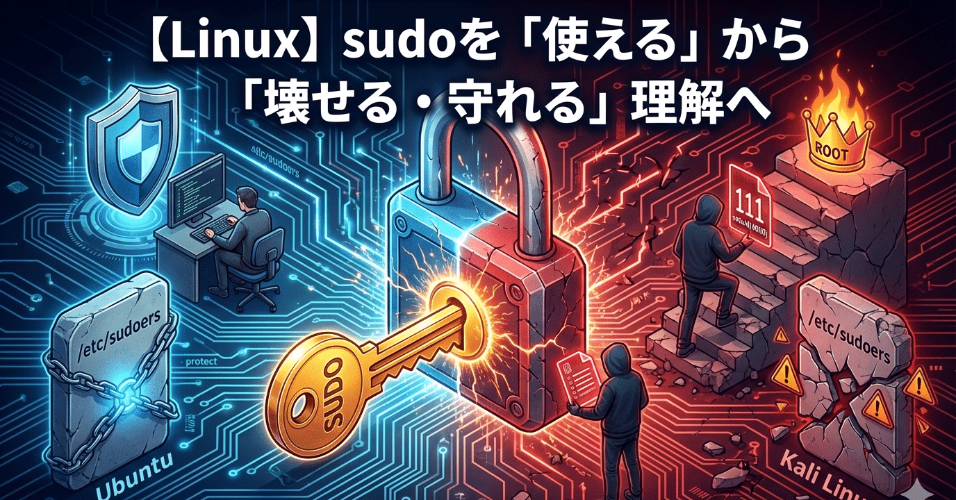 Linux】sudoを「使える」から「壊せる・守れる」理解へ｜shunagas