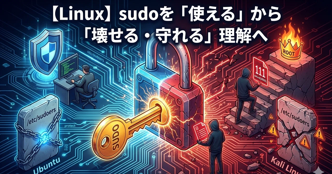 Linux】sudoを「使える」から「壊せる・守れる」理解へ｜shunagas