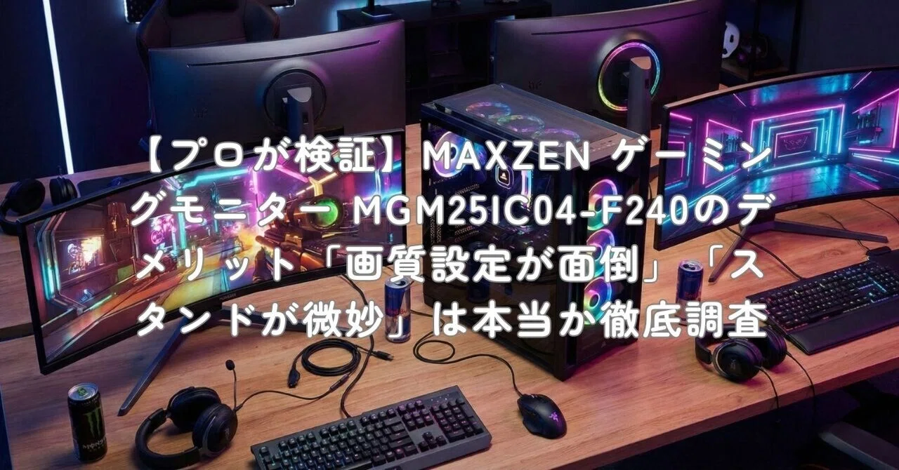 MAXZEN MGM25IC04-F240 24.5インチ FHDモニター Amazon.co.jp: MAXZEN ゲーミングモニター 24.5インチ 240Hz FHD(1920