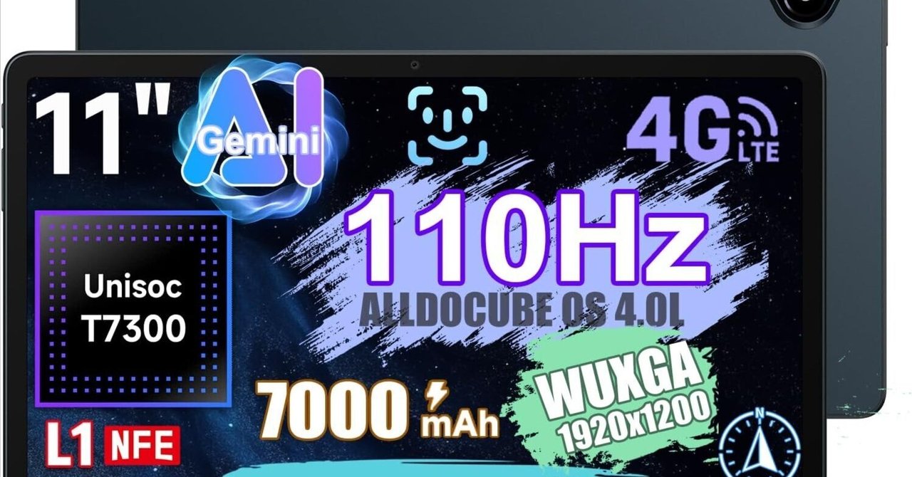 ALLDOCUBE iPlay 70E 11インチ タブレット 4G GPS ALLDOCUBE iPlay 70E 11インチ タブレット 4G GPS 11インチ