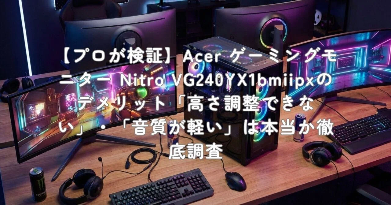 エイサー ゲーミングモニター VG240YX1bmiipx エイサー、リフレッシュレート200Hzの27型/23.8型ゲーミングモニターを