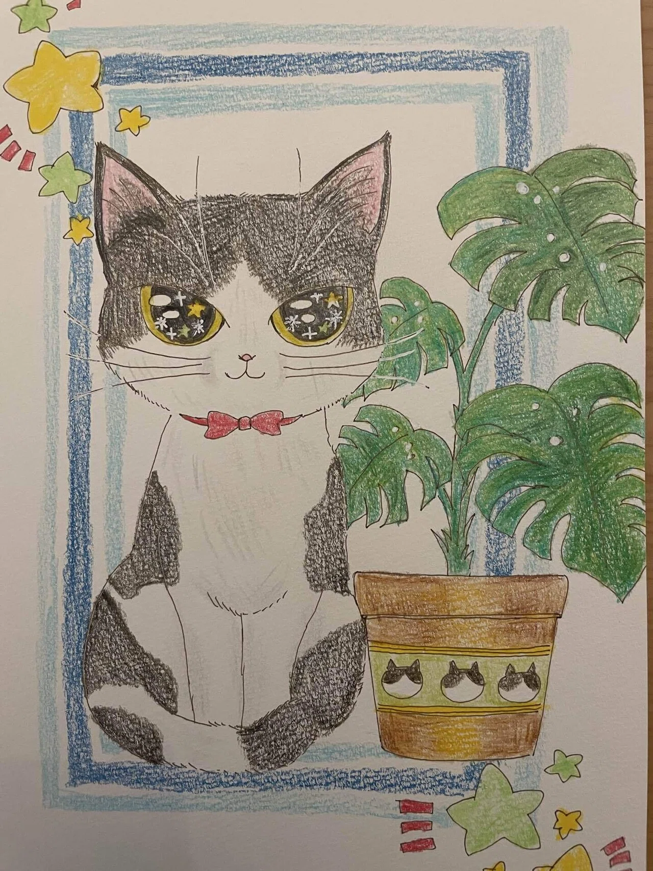 ねこねこイラスト〜^._.^♡｜星松錦