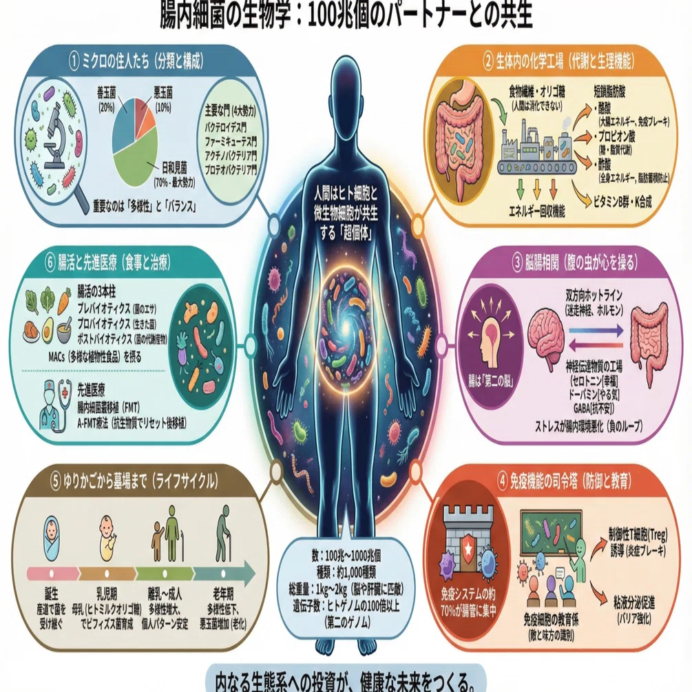 驚きの腸内細菌の生物学｜東大名誉教授の生物学講義