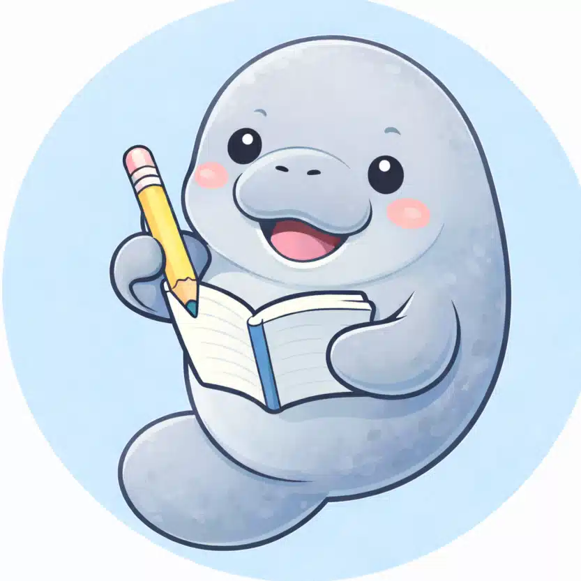 考えるマナティー
