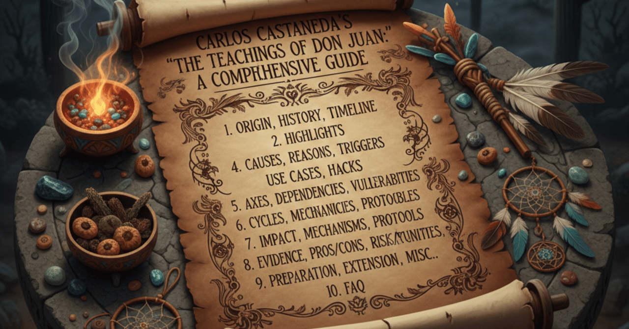 カルロス・カスタネダの著作『ドン・ファンの教え』に基づき、その思想