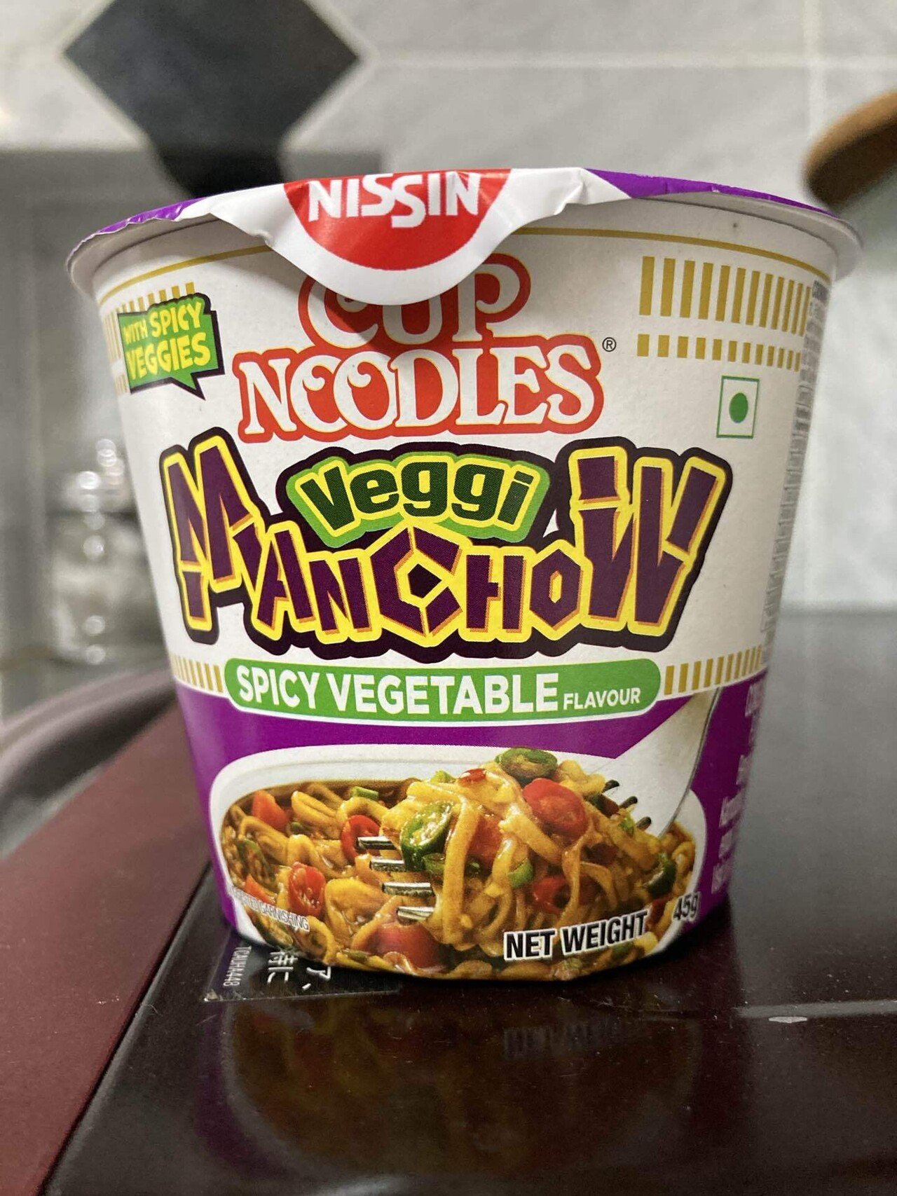 CUP NOODLE VEG MANCHOW(満州風味) インド🇮🇳物好き土産【専業旅婦飯