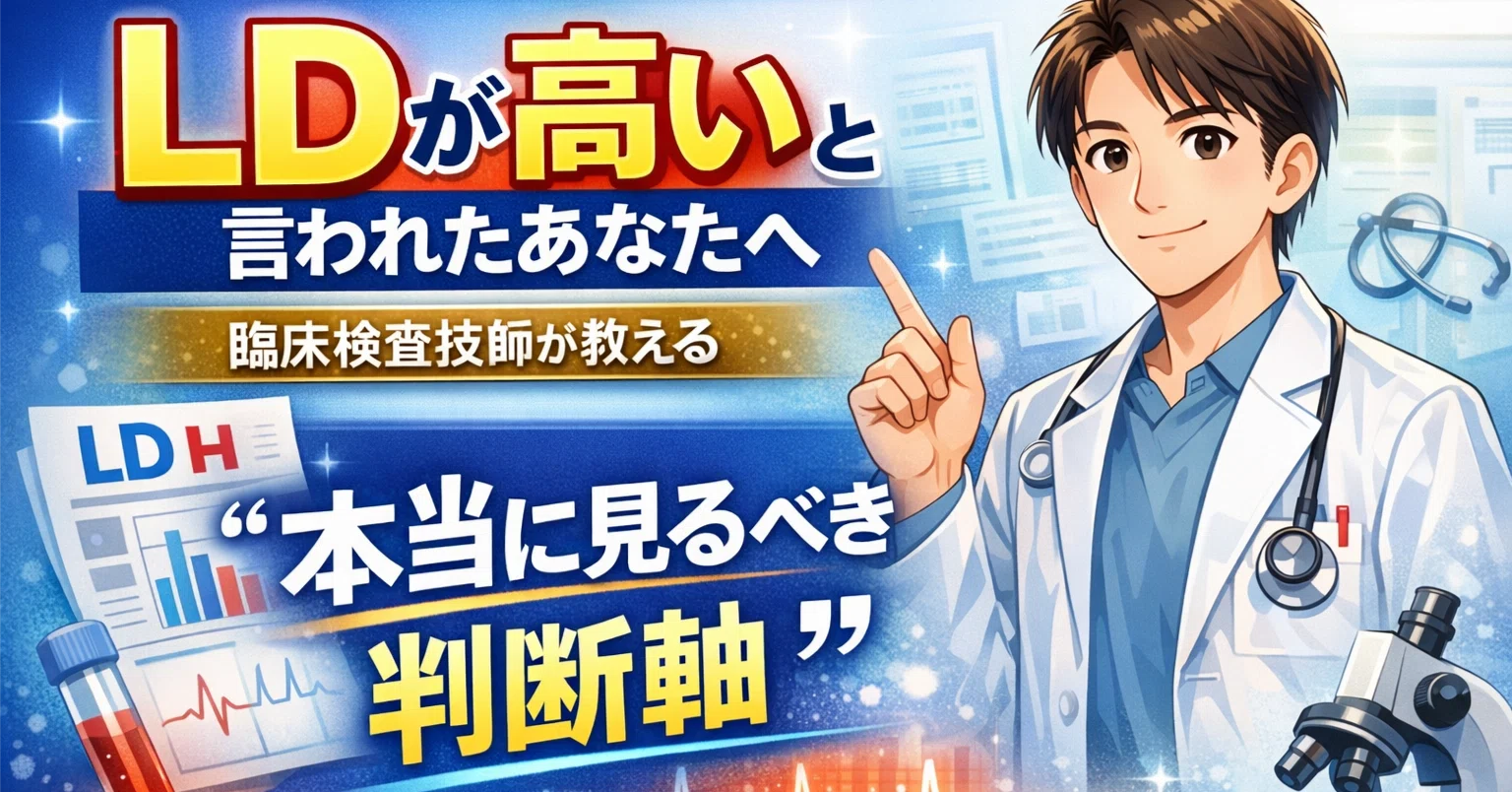 LDが高いと言われたあなたへ｜臨床検査技師が教える“本当に見るべき