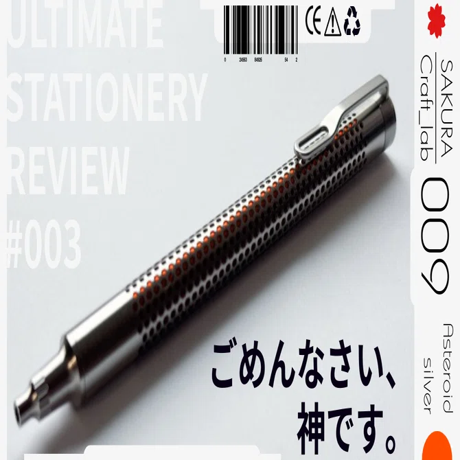 サクラクラフトラボ009　アステロイドシルバー　超美品 ULTIMATE STATIONERY REVIEW】#003 【ごめんなさい、神です。】SAKURA