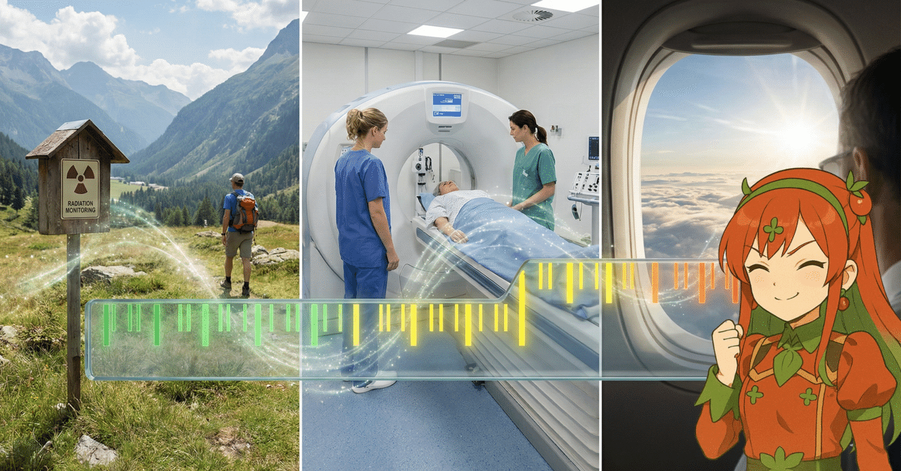 線量」は見えない家計簿：医療・飛行機・街の“被ばく”はどこまで日常か？】｜とまとの気分次第研究所