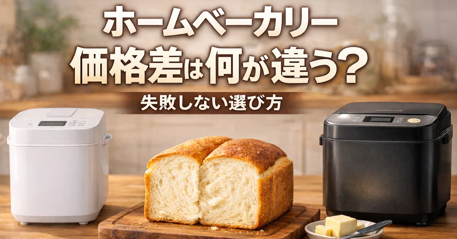 ホームベーカリーの価格差は何が違う 失敗しない選び方｜毎日がラクに 