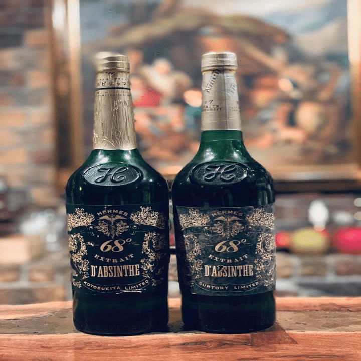 【古酒】ヘルメス アブサン HERMES 58° 700ml 2本セット 古酒】ヘルメス アブサン HERMES 58° 700ml 2本セット 古酒】ヘルメス