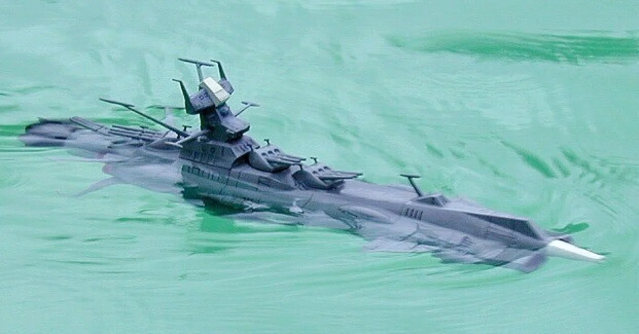 地球防衛軍旗艦アンドロメダ(バンダイ1980 水物改造) ｜からくりプラモ