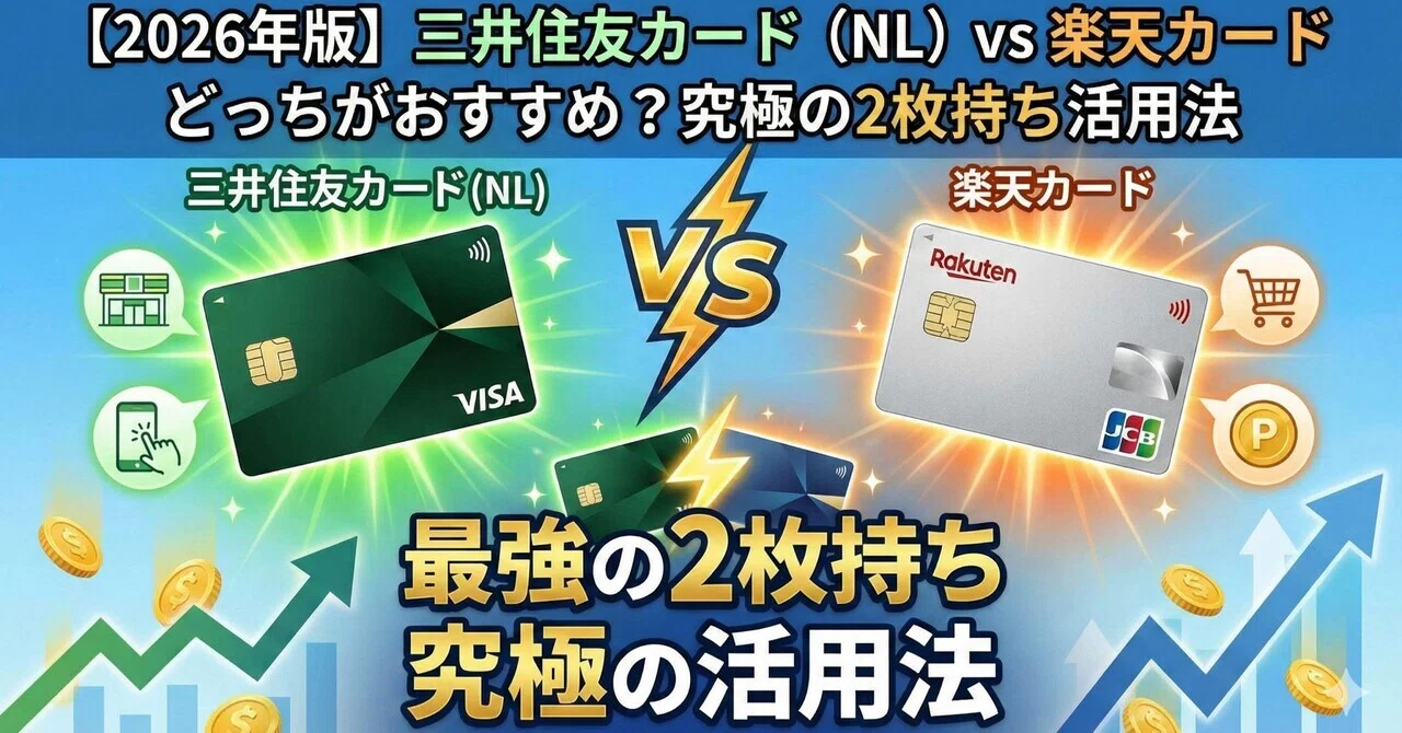 2026年版】三井住友カード（NL）と楽天カードはどっちがおすすめ？究極