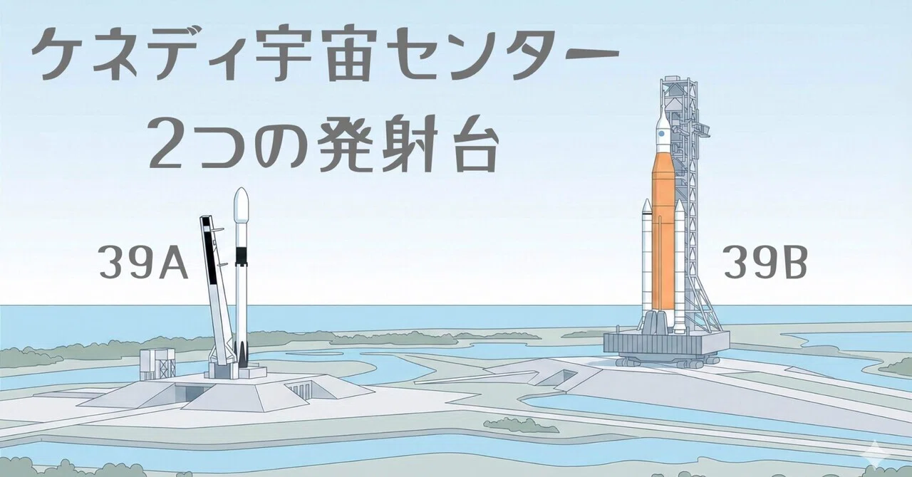 ケネディ宇宙センターの2つの発射台ー39Aと39Bを知ると、ロケット中継