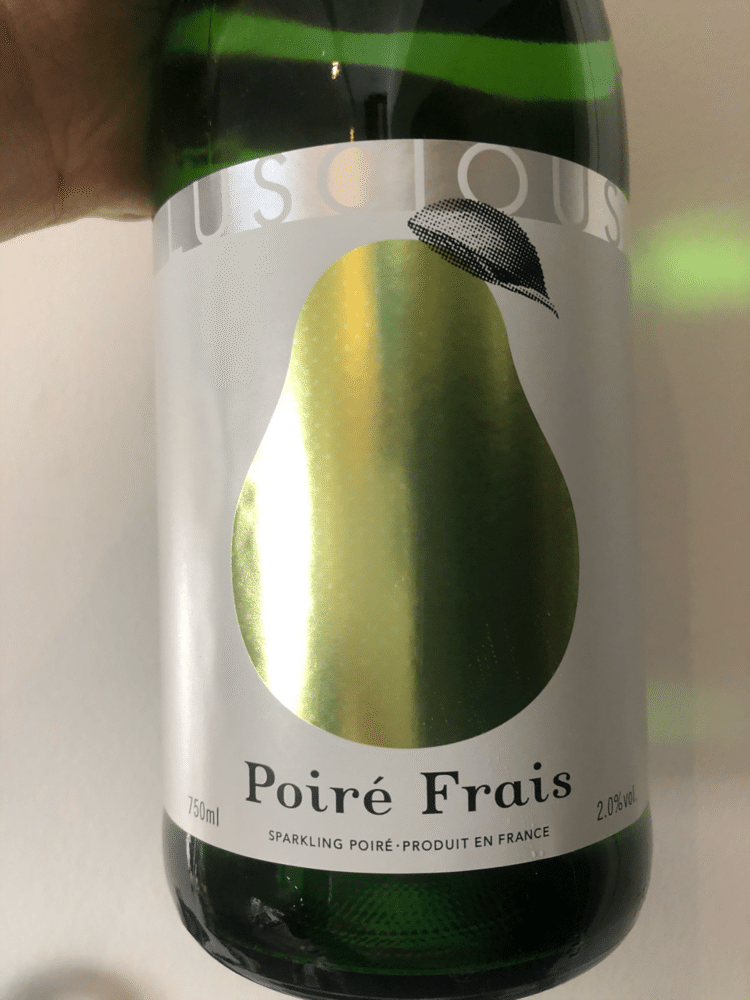 LUSCIOUS Poire Frais 
ラシャスの最後は洋ナシのシードル！
こちら、今まで飲んだ洋梨のシードルとはだいぶ違いました。