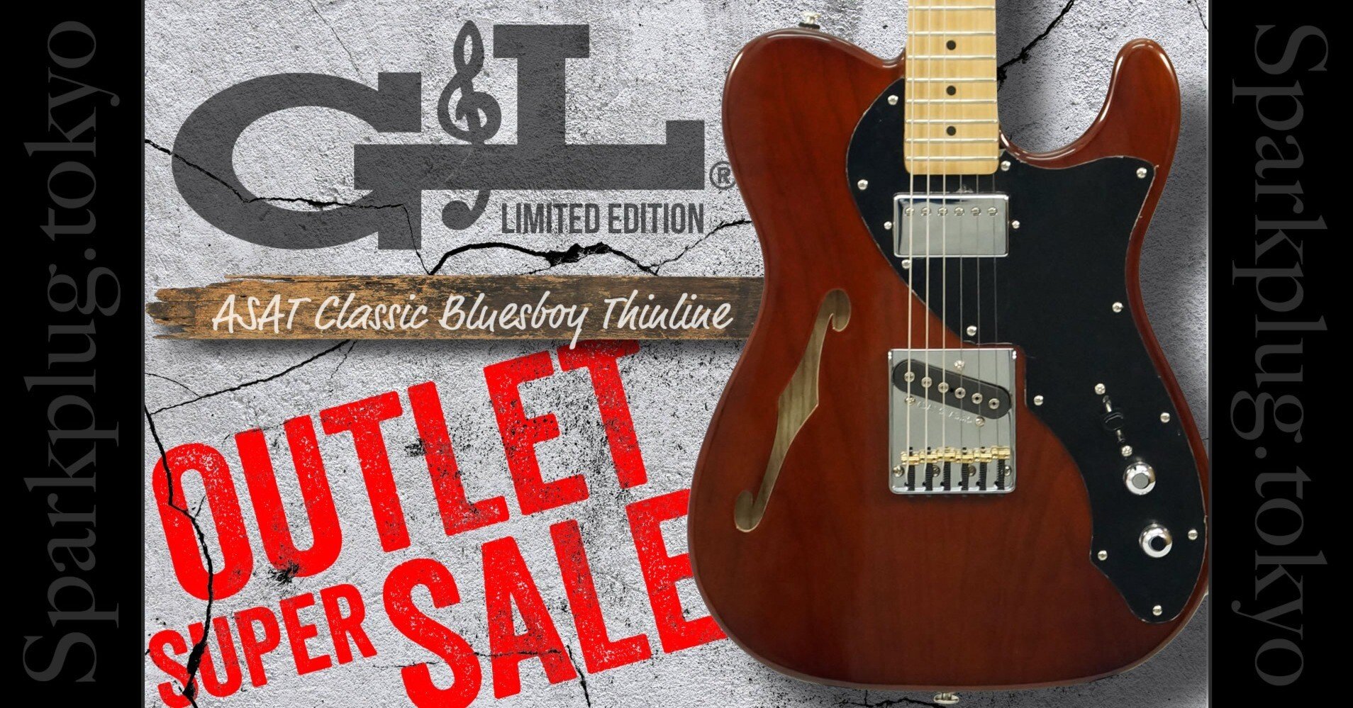 渋いモカブラウン！G&L USA 限定品 ASAT Classic Bluesboy シンライン