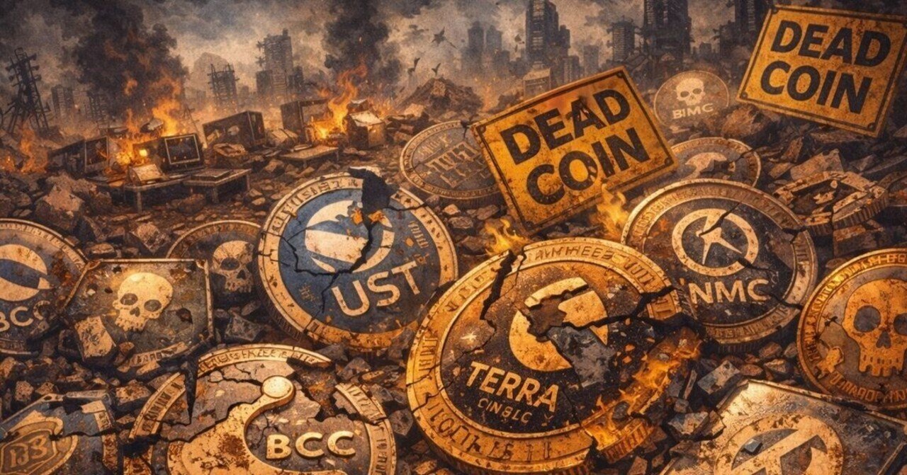 一部の暗号資産たちはなぜ消滅したのか？消滅するコインを掴まない方法とは？｜Note-Creator009