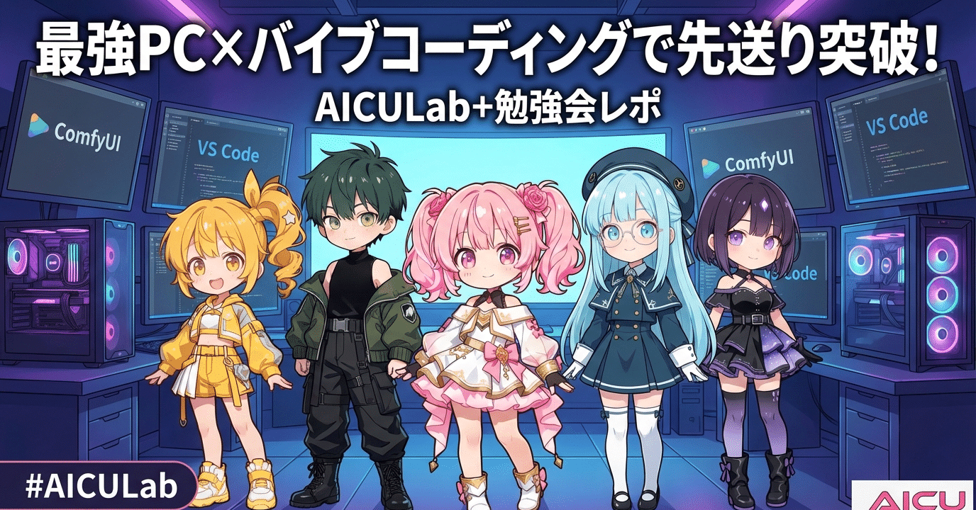 Cover Image for AICULab+ Study Session Report: Overcoming "Procrastination" with the Strongest PC × Vibe Coding! Creator Decision-Making for the AI Film Festival