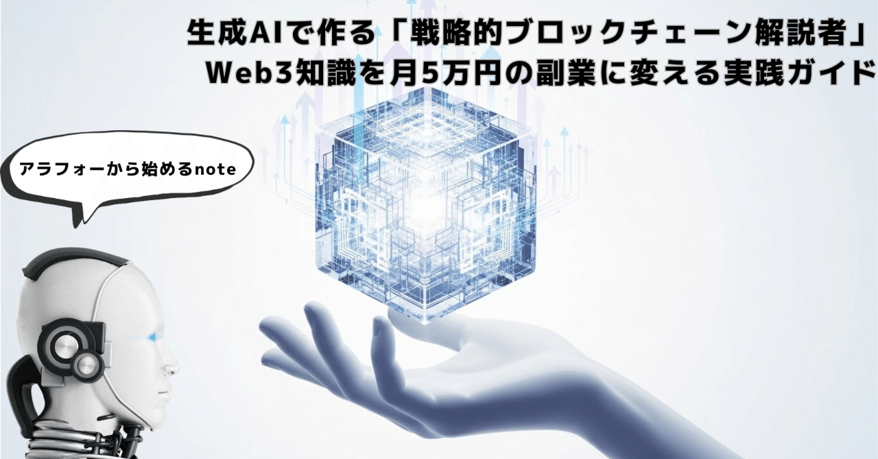 生成AIで作る「戦略的ブロックチェーン解説者」|Web3知識を月5万円の副業に変える実践ガイド｜ichi2san