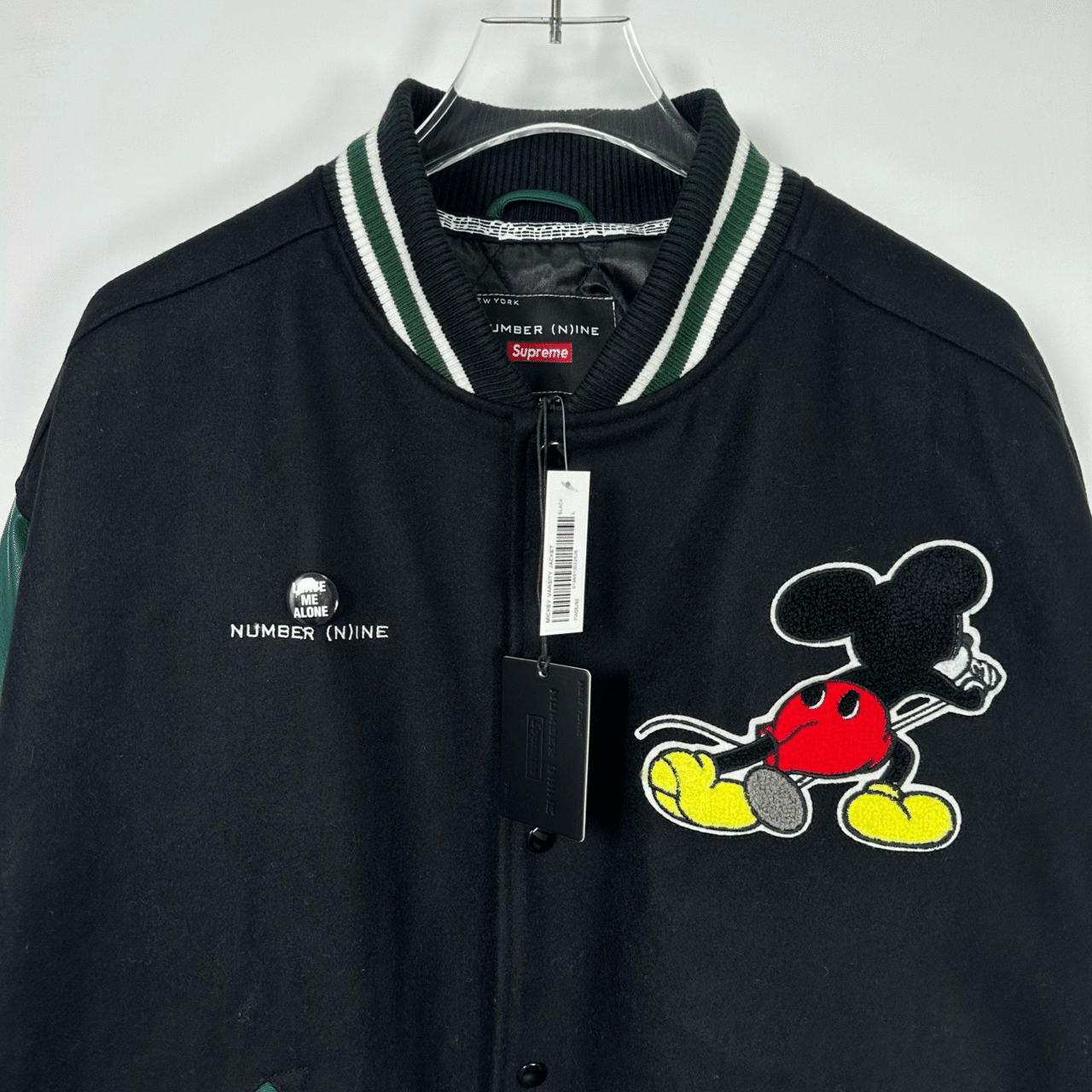 シュプリーム x ナンバーナイン x ミッキーマウス バーシティ ジャケット Supreme x Number (N)ine x Mickey Mouse Varsity Jacket 