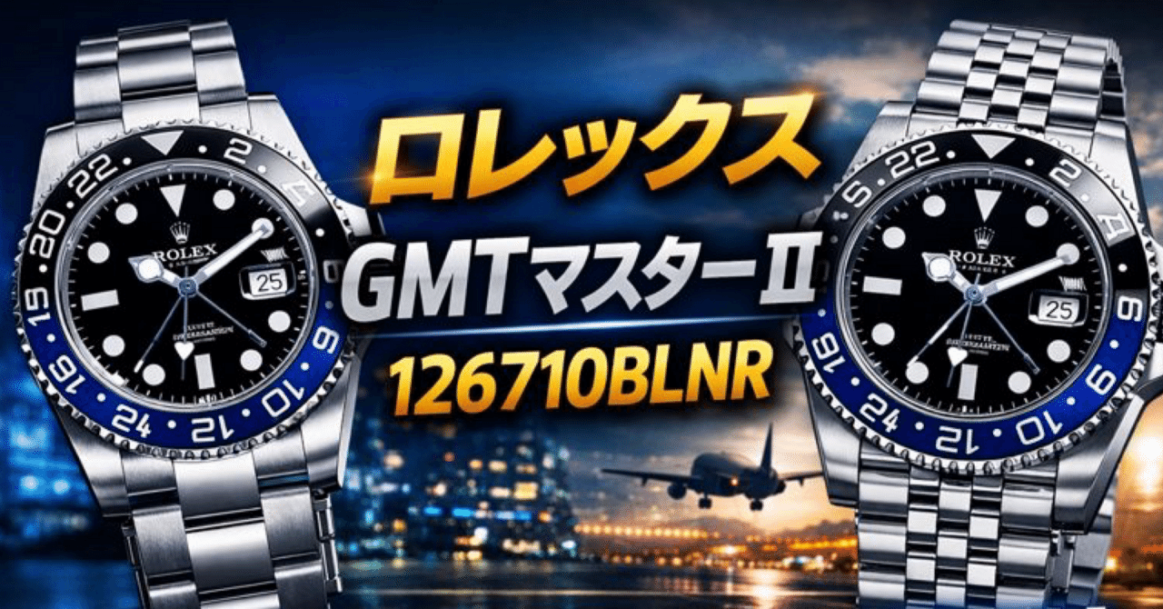GMTマスターⅡの魅力とは？｜平凡な会社員